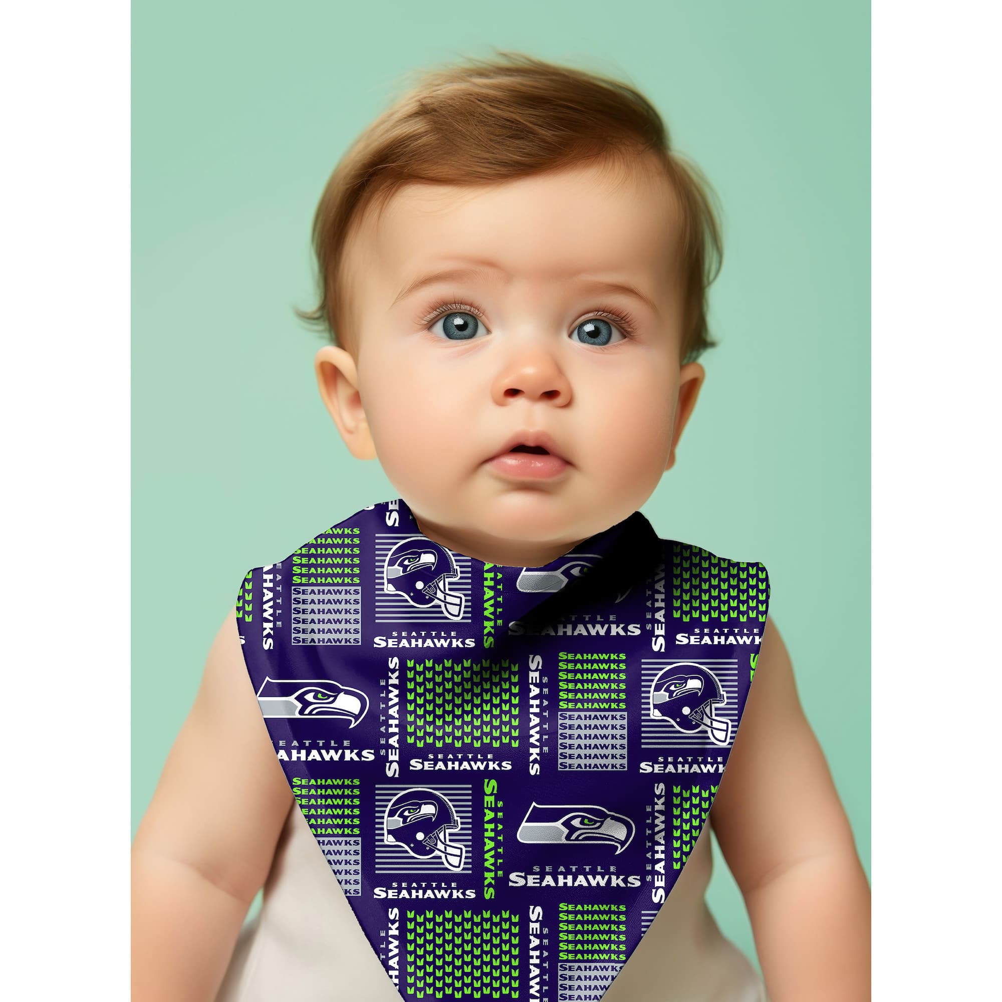 NFL Seattle Seahawks Block Cotton Fabric